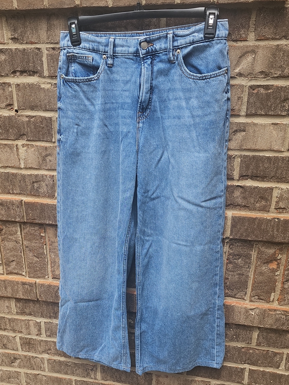 Good American Light Blue Good Standard Ease Jeans Mid Rise Relaxed 34 Inseam